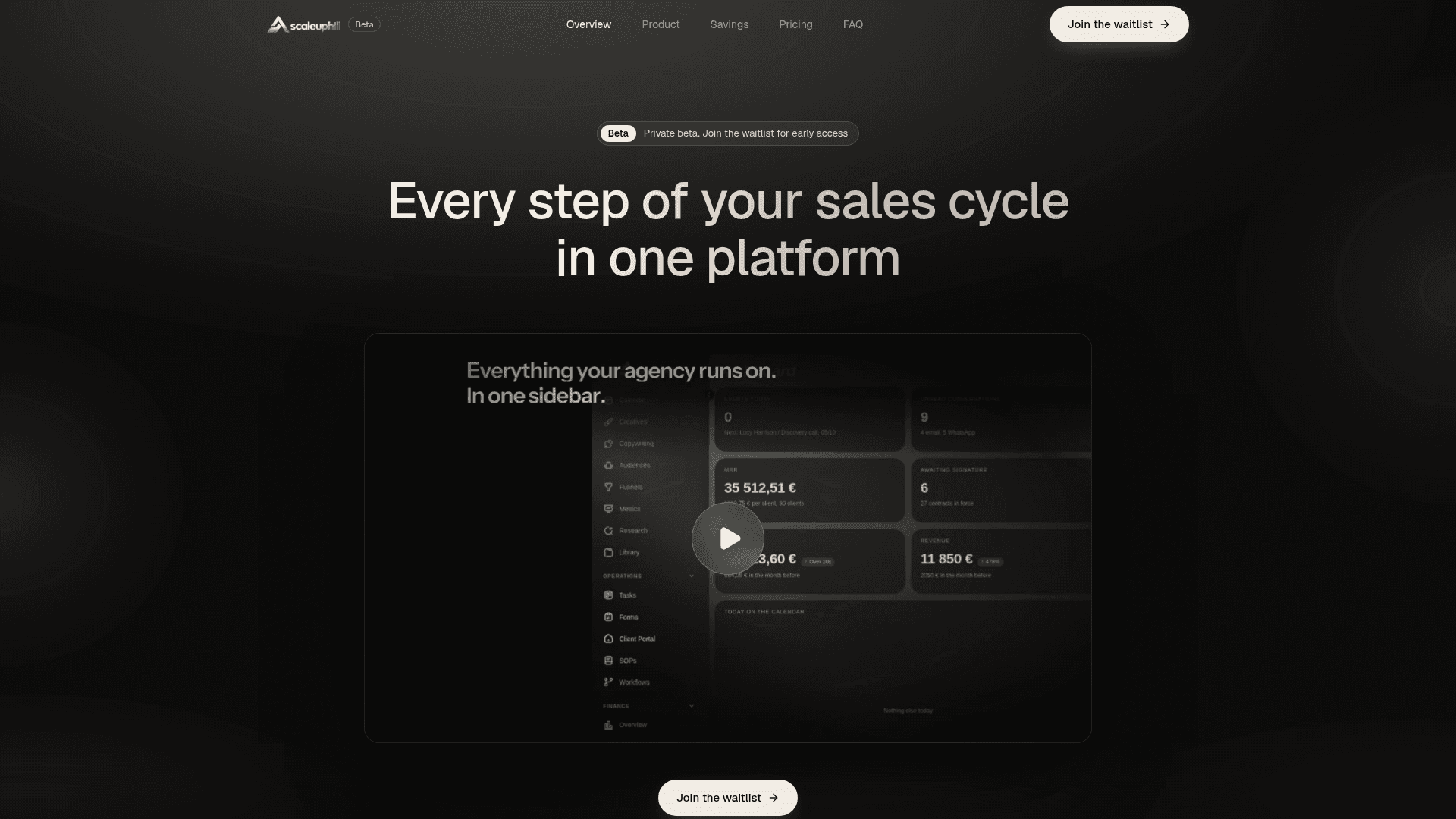 ScaleUpHill — SaaS para agências